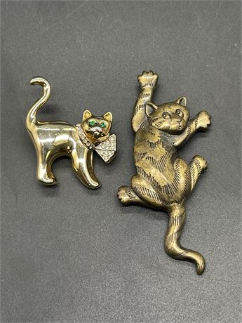 Two (2) Cat Pins