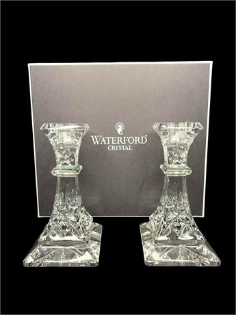 Waterford Crystal Lismore 6" Candlestick Pair