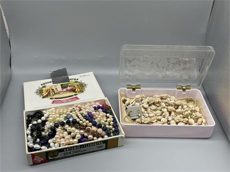 Two (2) Boxes of Costume Jewelry