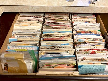 LARGE Drawer of Vintage Recipes