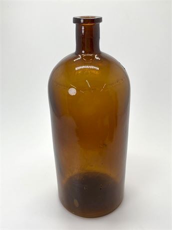 Tall 12" Amber Apothecary Bottle