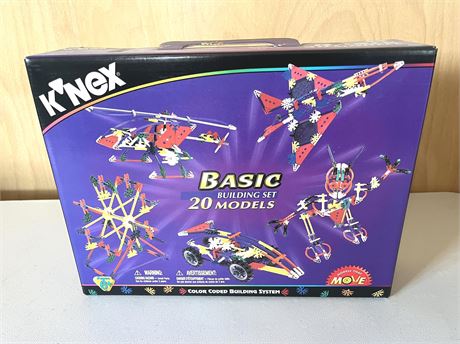 NIB K'NEX Basic Building Set 20 Models