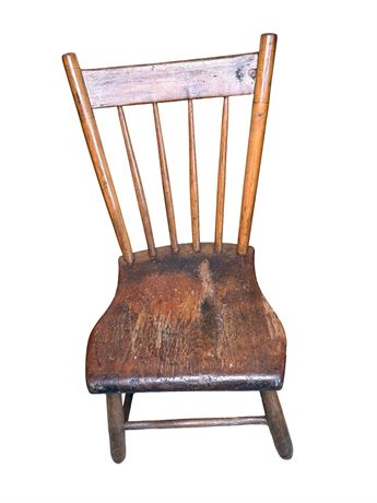 Antique Oak Side Chair