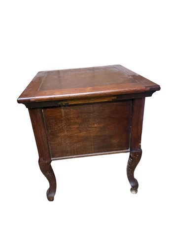 Antique Wood Commode Cabinet