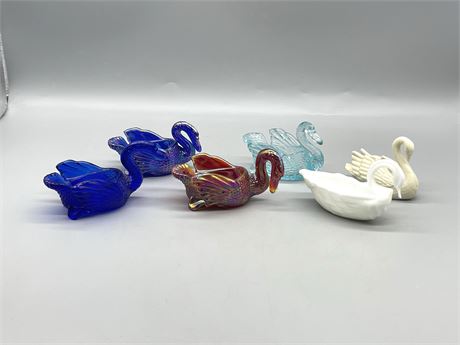 A Bevy of Glass Swans