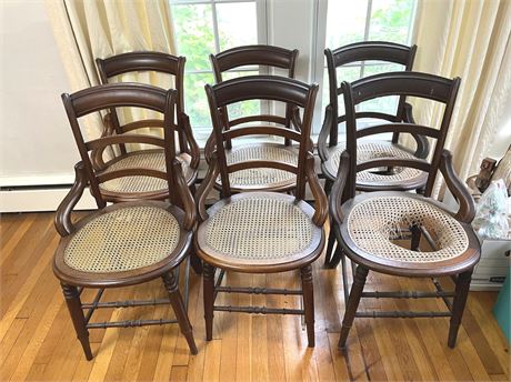 c. 1860 Victorian Caned Chairs