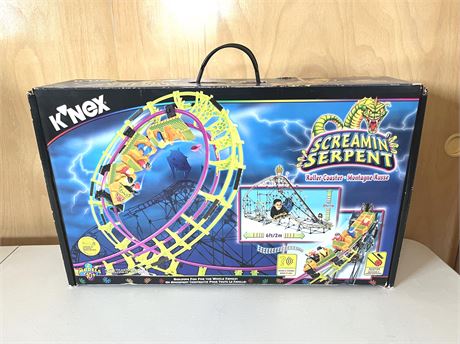 NIB K'NEX Screaming Serpent Roller Coaster Set