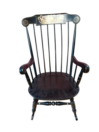 Black Stenciled Rocking Chair