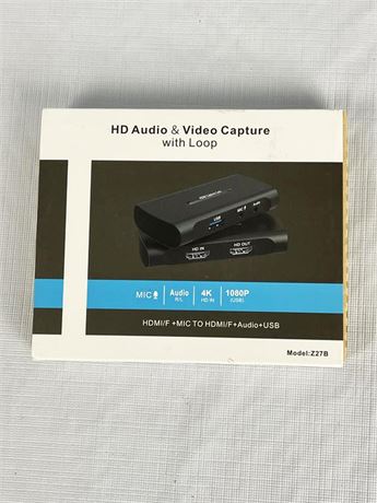 HD Audio & Video Capture with Loop