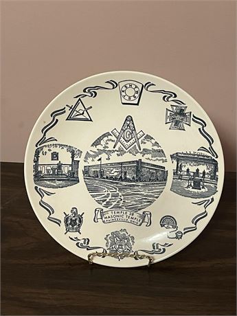 Masonic Temple Plate - Lot 1