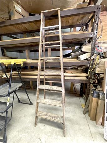 8 Ft. Wood Bi-fold Ladder