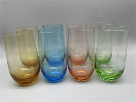 Vintage Multicolor Glassware