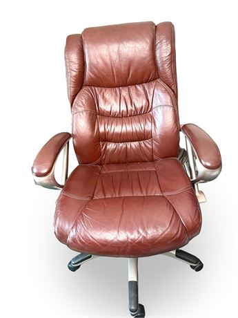 Brown Leather Office Chair