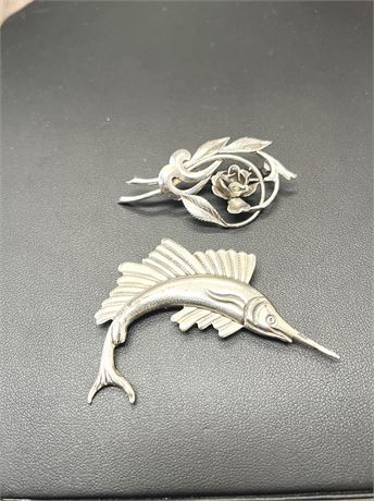 Sterling Silver Pins