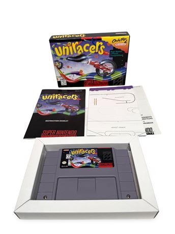 Uniracers (Super Nintendo, 1994) Box Manual Complete CIB