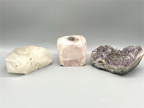 Geode Candle Holders