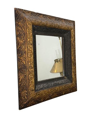 Antique Wood Wall Mirror
