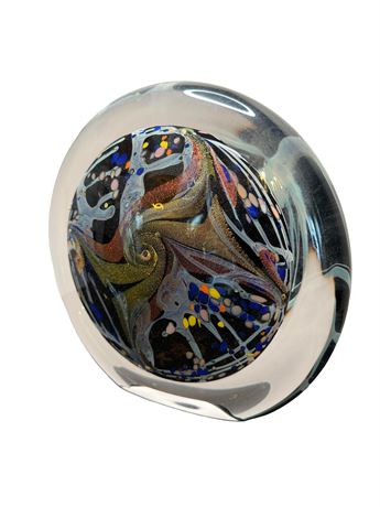 Signed Rollin Karg Art Glass Sculpture