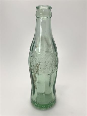 Vintage Coca-Cola Bottle 6 1/2 Oz Pop Top Akron Ohio