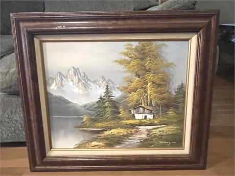 Original Mountain Landscape Painting