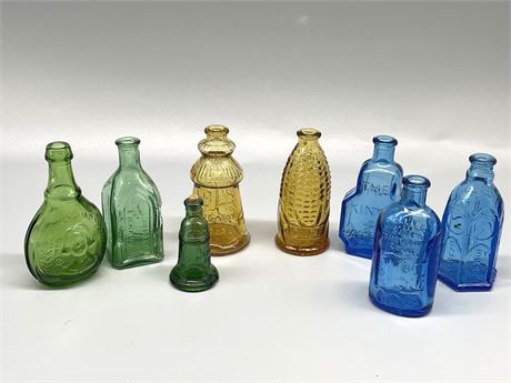 Colored Glass Bottle Assortment