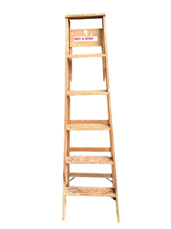 6 Ft. Wood Step Ladder