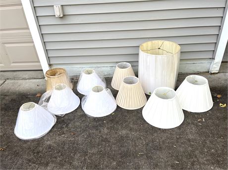 Large Lamp Shade Lot