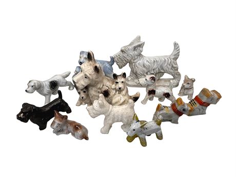 Vintage Scotty Dog Figurines