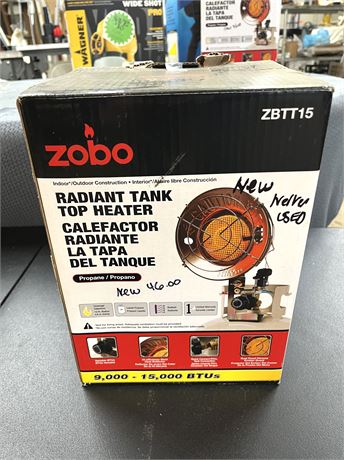 NEW Zobo Radiant Tank Top Heater