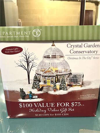 Department 56 Crystal Garden Conservatory