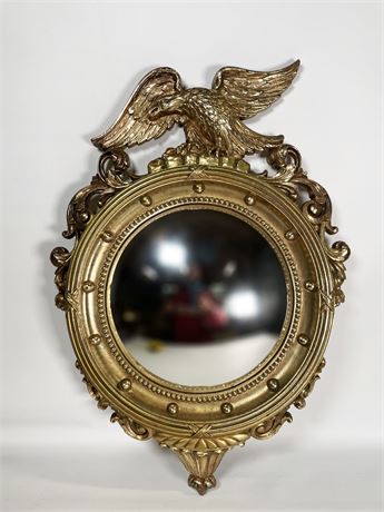Syroco Gold Convex Federal Eagle Mirror