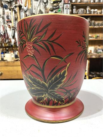 Large Hand Painted Ceramic Pottery Vase