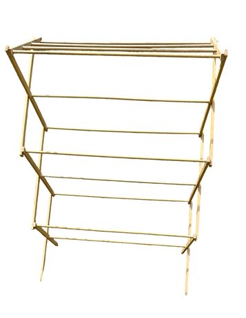 Folding Wood Drying Rack in Good Condition