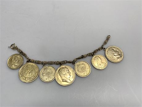 Gold Coin Bracelet