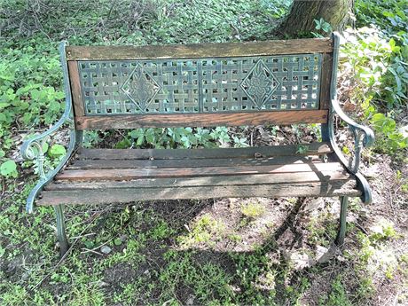 Wrought Iron Bench Lot 2