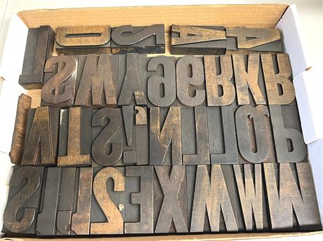 Letterpress Wood Printing Blocks