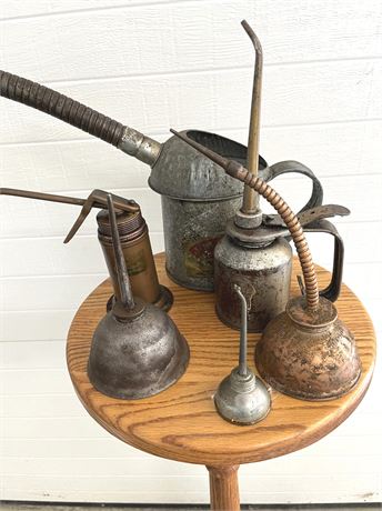 Vintage Oil Can Lot