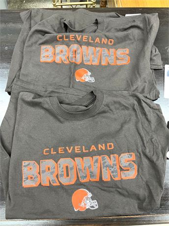 Two (2) NEW Cleveland Browns T-Shirts