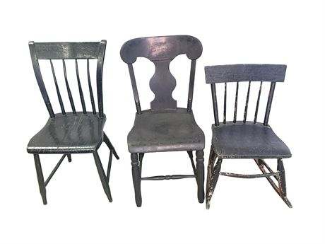 Antique Wood Chairs