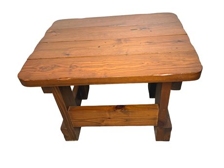 Wood End Table