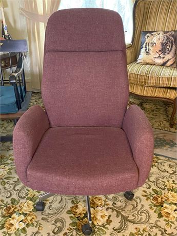 Vintage High Back Fabric Office Chair