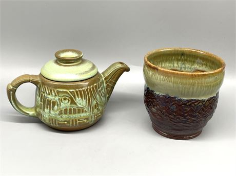 Frankoma Teapot & Cup