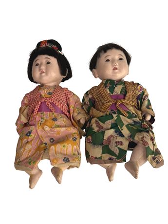 Japanese Ichamatsu Dolls