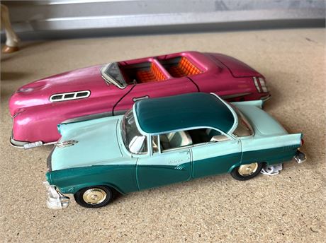 Marx Toys Tin Litho Convertible and 1950 Ford Victoria