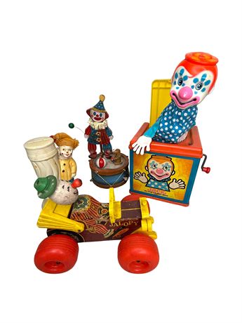 Vintage Clown Toys