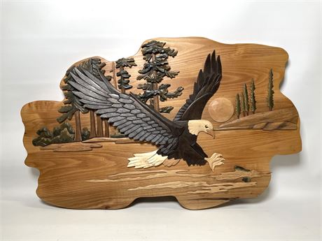 Carved Eagle Display