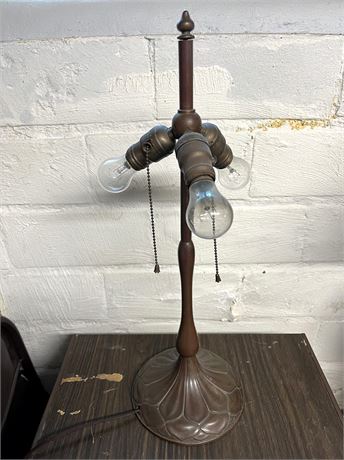 Antique Metal Handel Table Lamp
