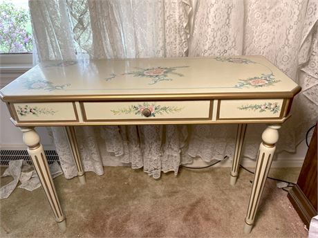 Hand Painted Wood Dressing Table