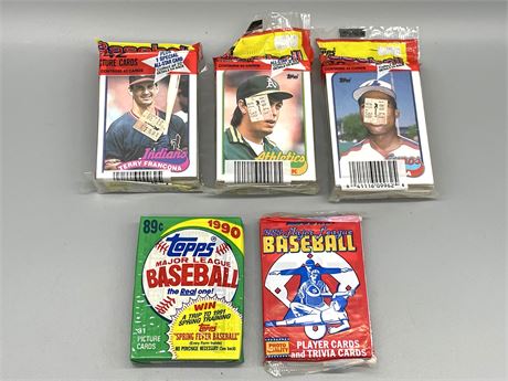 Topps Baseball Unopened Packs