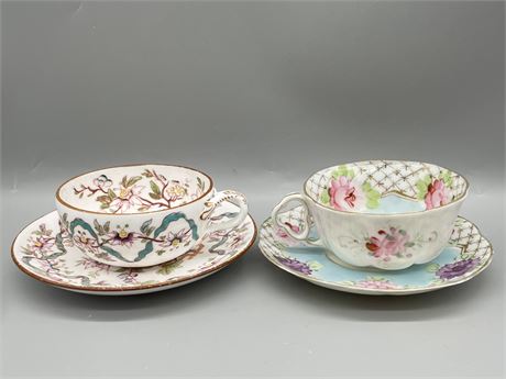 Two (2) Cups and Saucers - Lot 4